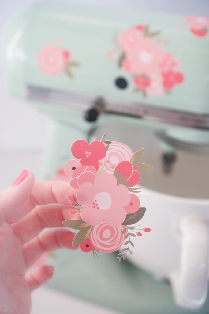 Pretty Pink Butterflies Kitchenaid Mixer Mixing Machine Decal Art Wrap 