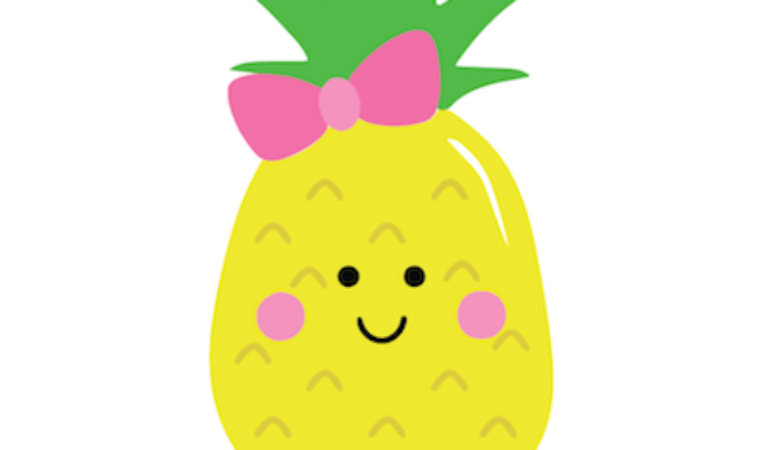 Happy Pineapple SVG