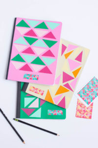 How to create a geometric notebook cover.