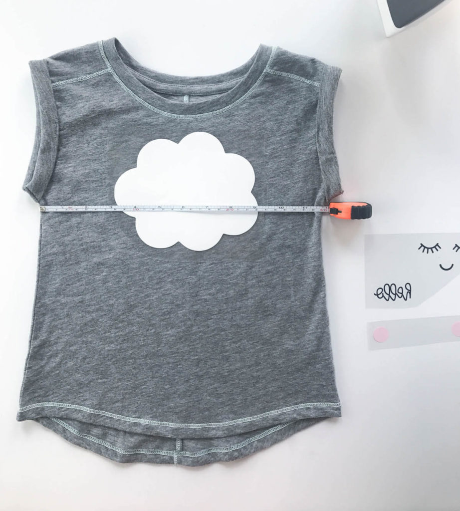 How-To Make A Happy Cloud Shirt With Layered HTV - Kayla Makes