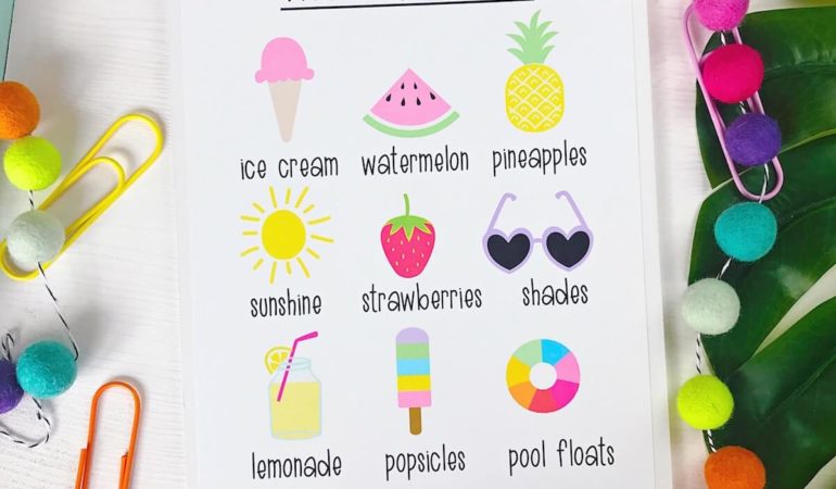 Why I Love Summer–Free Printable