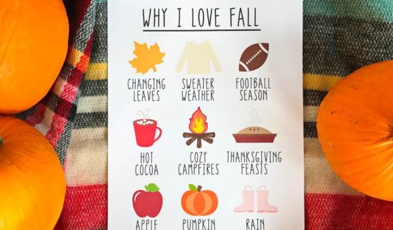 Why I Love Fall– Free Printable