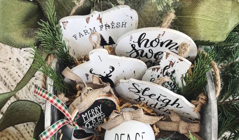 Farmhouse Style Ornaments