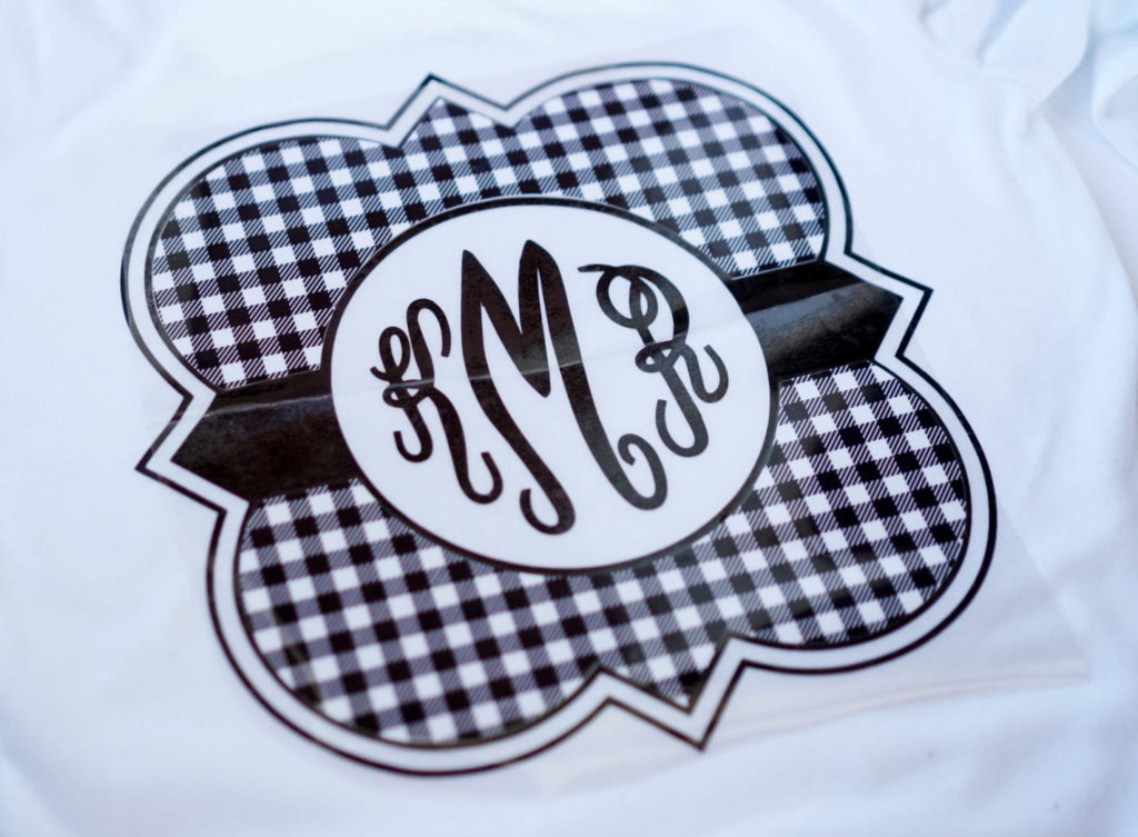 Monogrammed T-Shirt with Expressions Vinyl - Kayla Makes