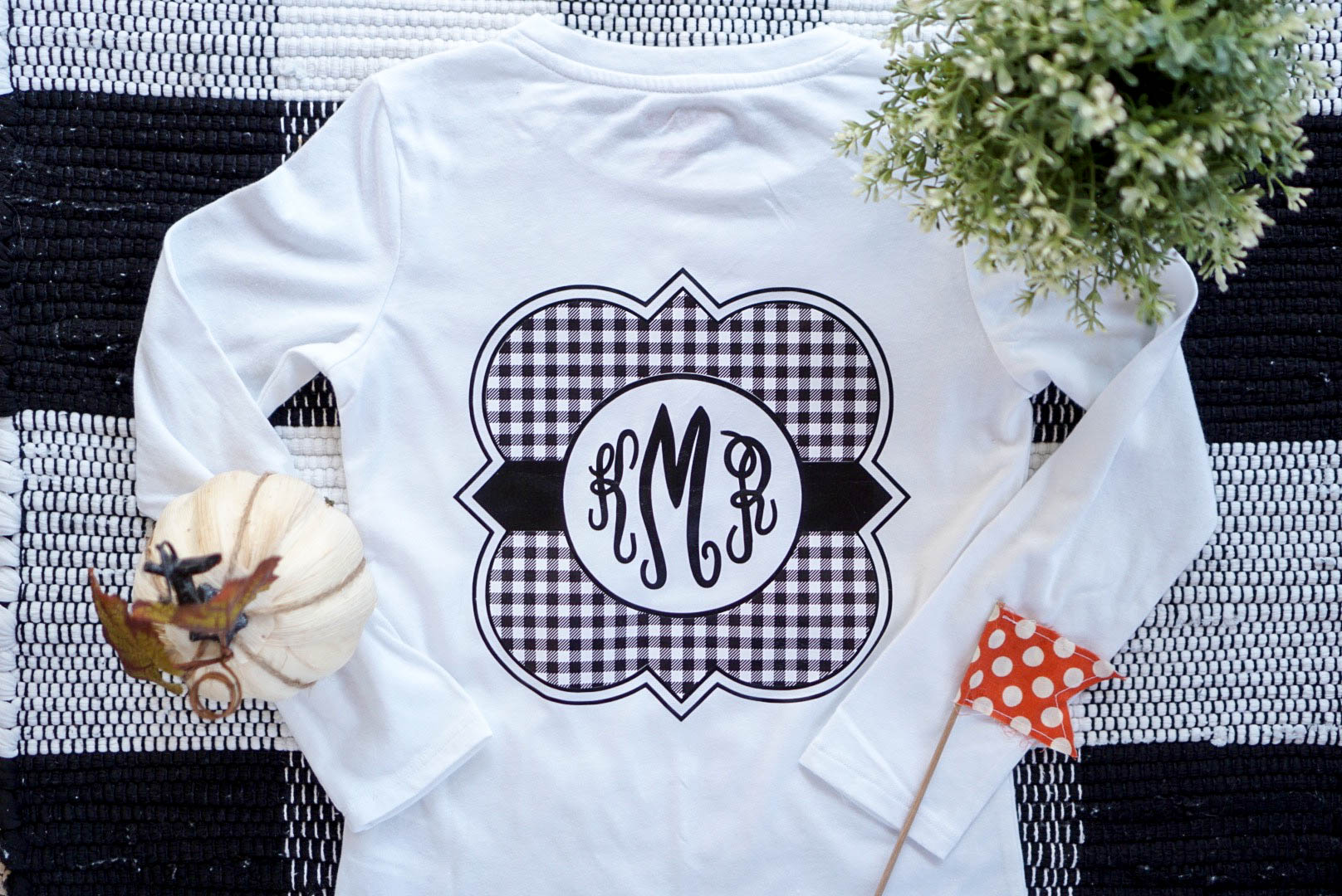 White Monogrammed T-Shirt