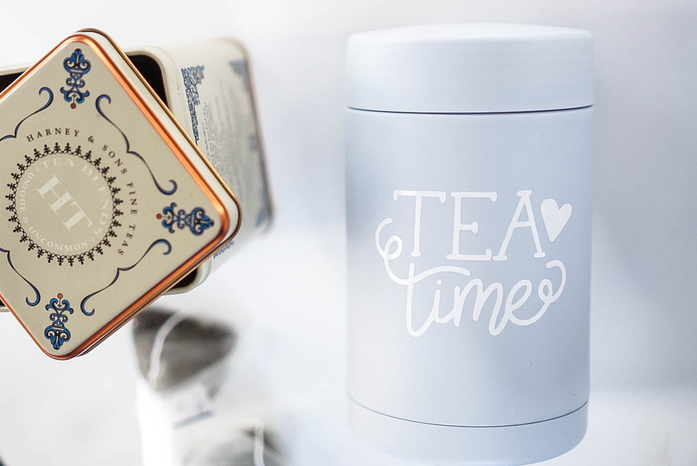 Wellness Gift Basket Idea: How To Apply Adhesive Vinyl On A Tea Tin