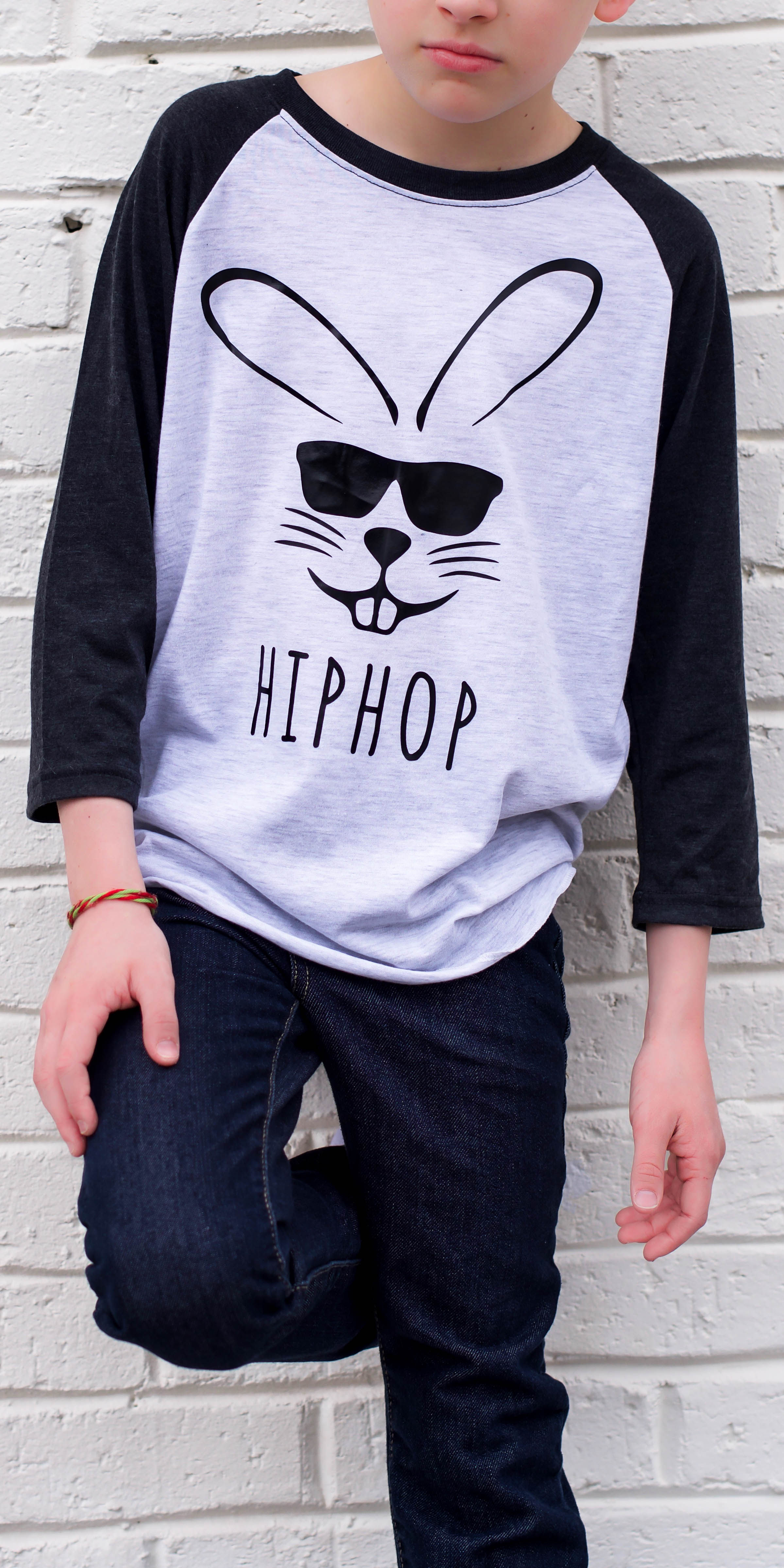 diy easter idea how to create a hipster bunny t shirt with heat