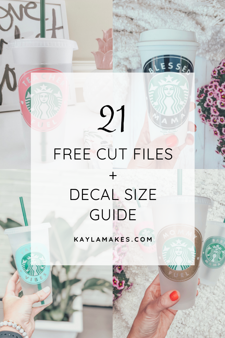 DIY Starbucks Tumbler + Free Cut Files - Kayla Makes