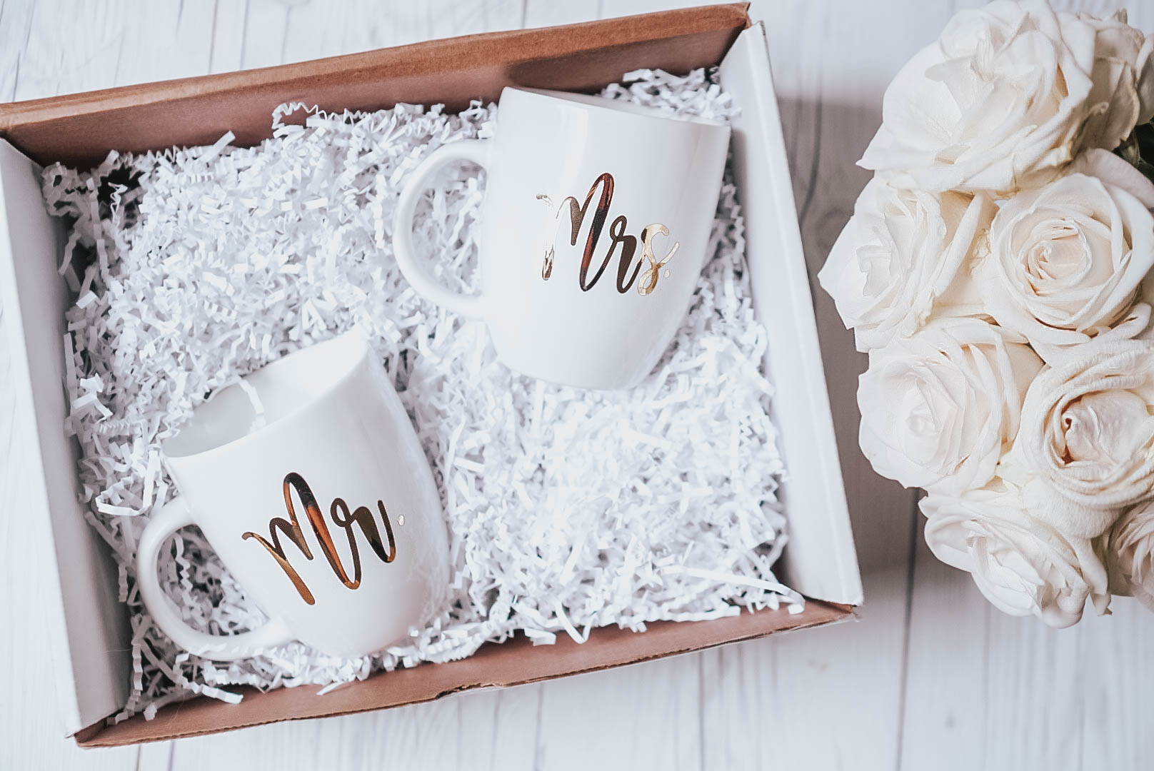 DIY Gift Idea– Bride and Groom Mugs With Chrome Adhesive Vinyl