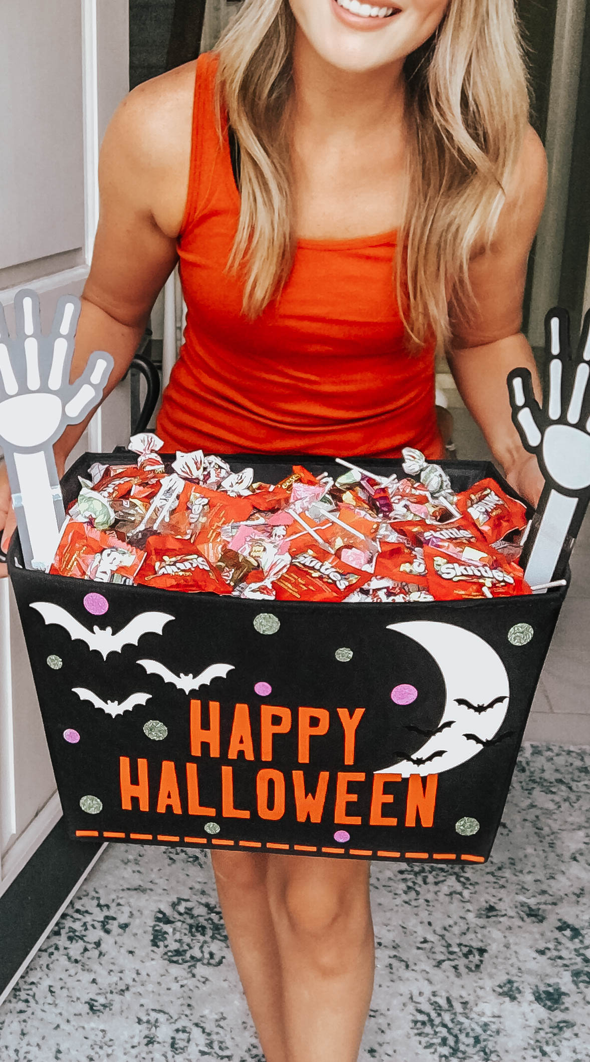 DIY Halloween Idea: How To Create A Trick or Treat Candy Bin With Heat Transfer Vinyl