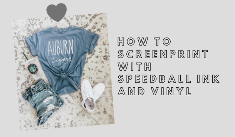 Screen Printing With Vinyl and Speedball Ink
