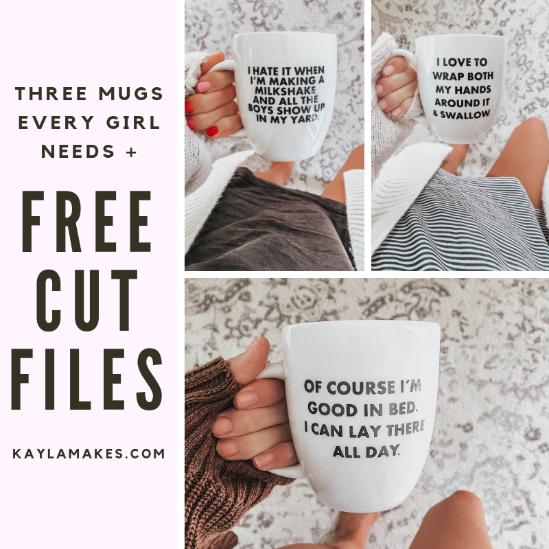 Three Coffee Mugs Every Queen Needs Free Svg Cut Files Kayla Makes