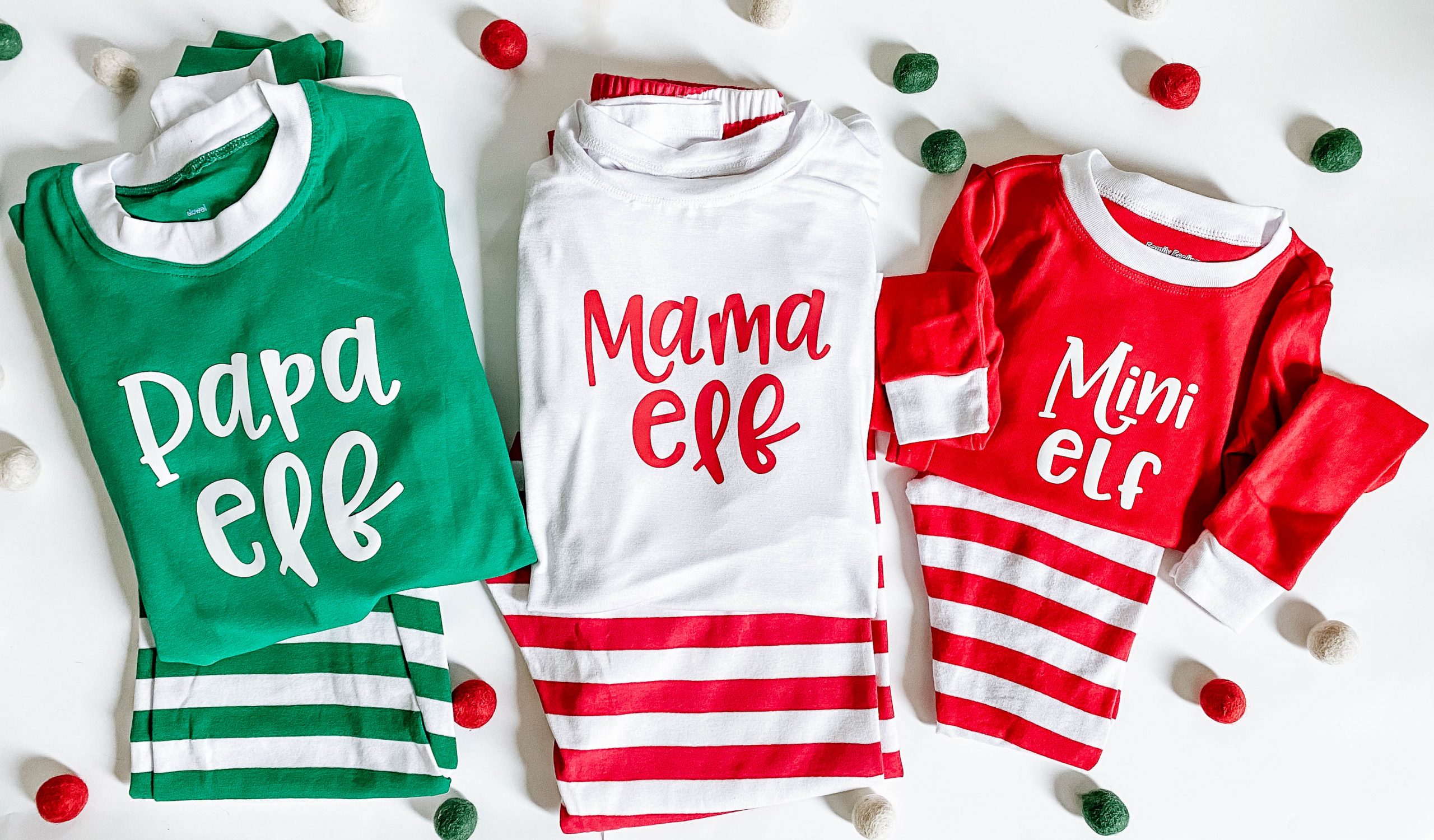 How-To Make Your Own Set Of Matching Family Christmas Pajamas With Heat Transfer Vinyl