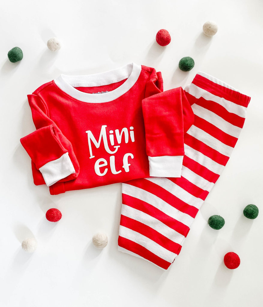 How-To Make Your Own Set Of Matching Family Christmas Pajamas With Heat  Transfer Vinyl - Kayla Makes