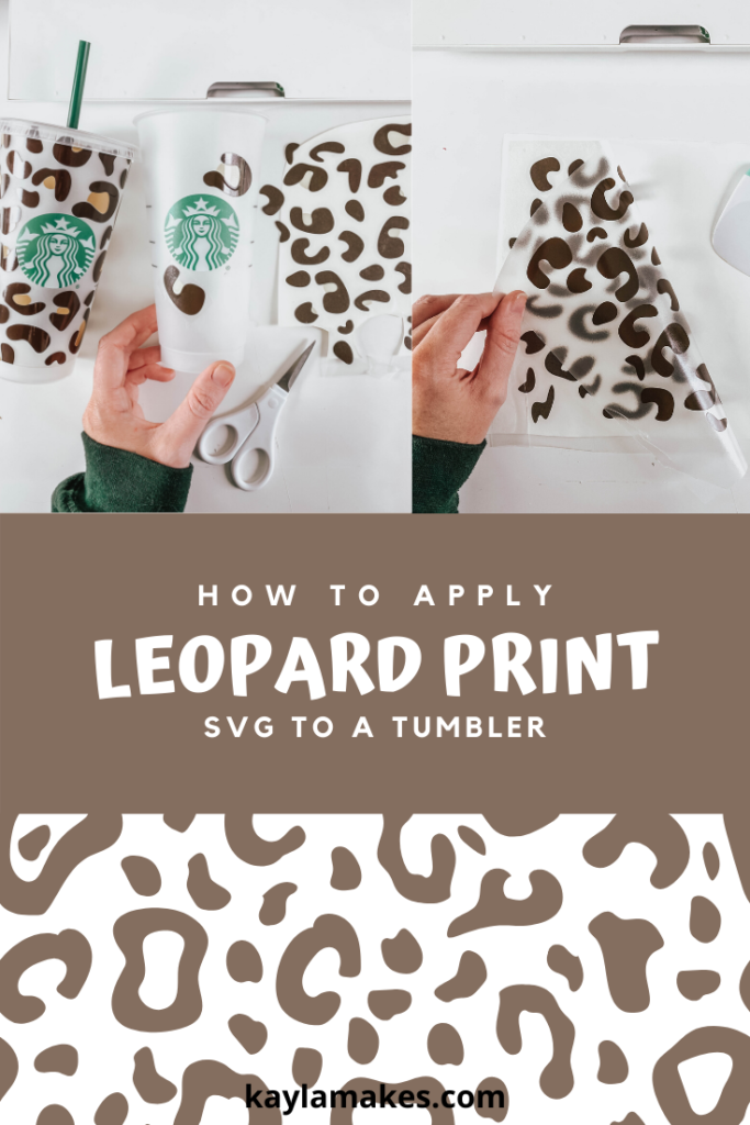Full Rhinestone Leopard Print Tumbler