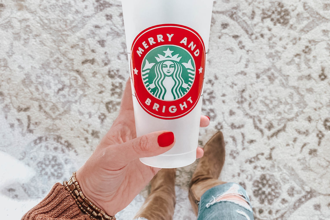 Starbucks Cold Cup Set of 5 Christmas Theme 