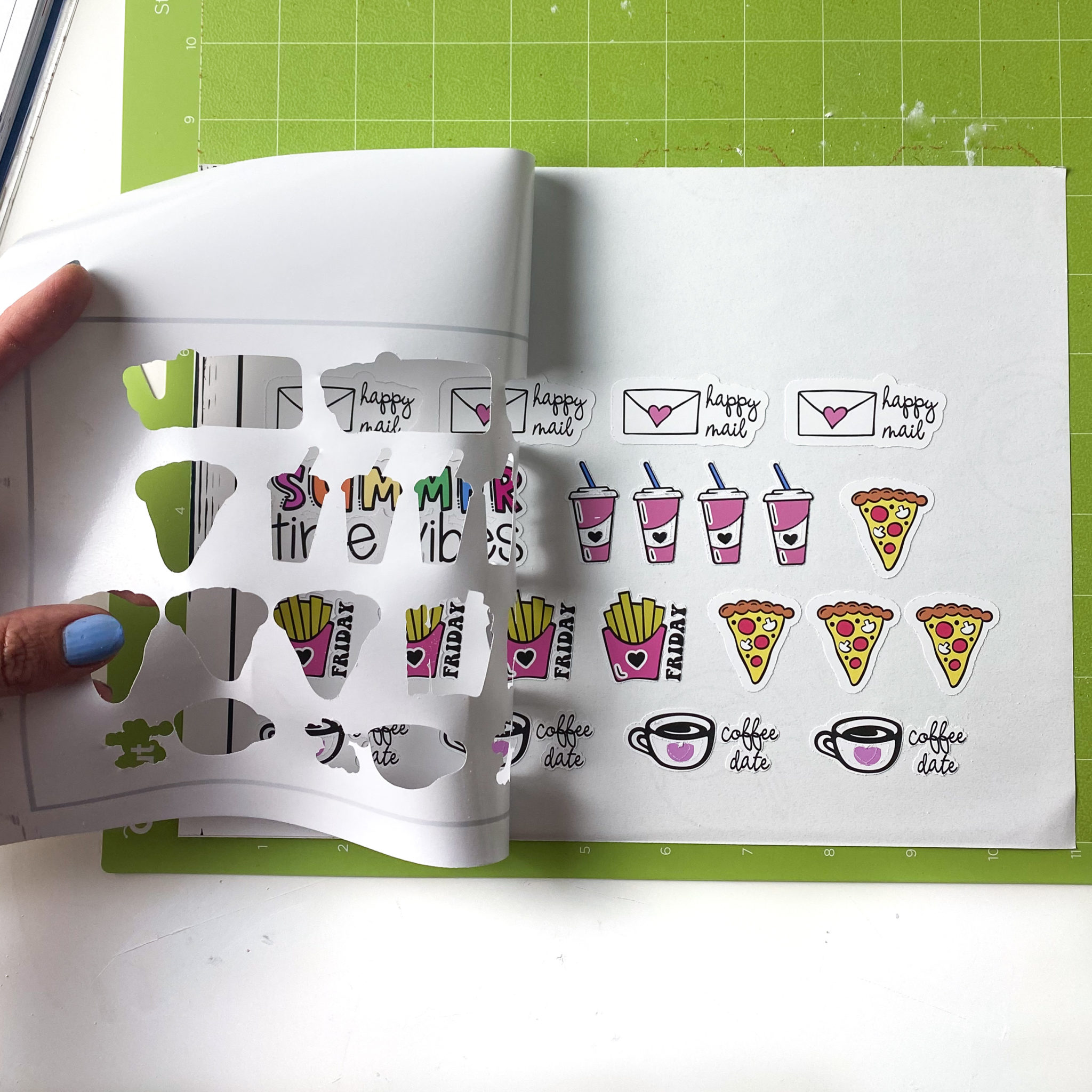 Print Then Cut Planner Stickers With Inkjet Printable Vinyl Kayla Makes