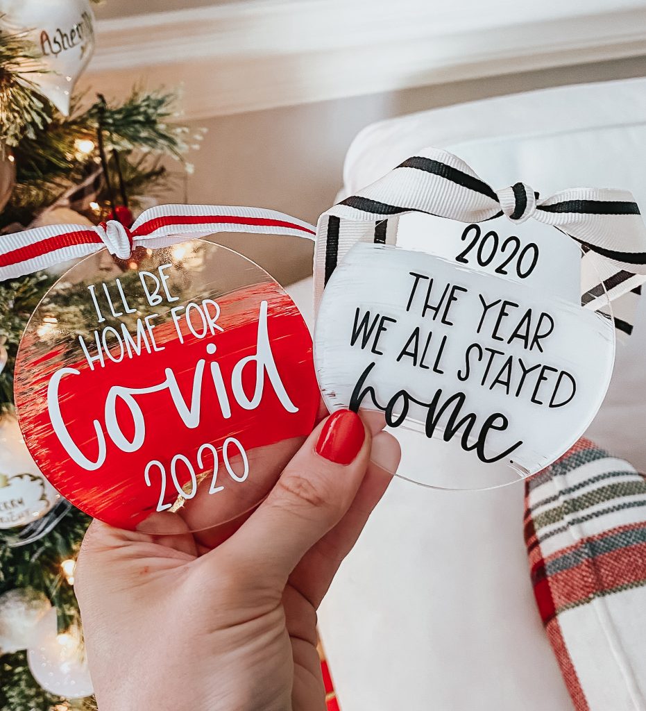 DIY Acrylic Christmas Ornament with Free Cut File - Kayla Makes