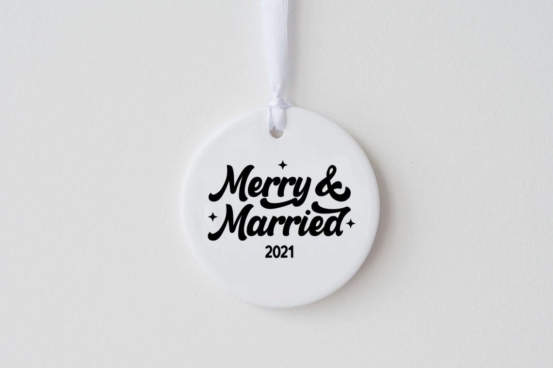 Merry and Married 2021 Free SVG