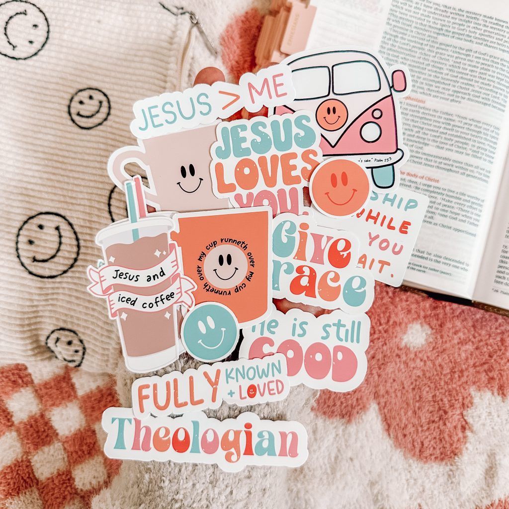 Christian Stickers, Round Printable Stickers