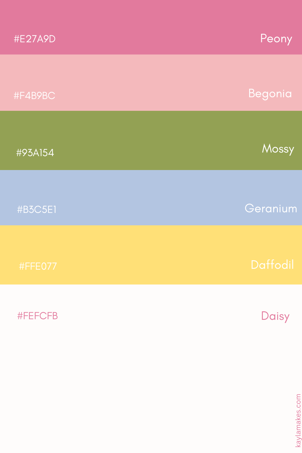 March color palette