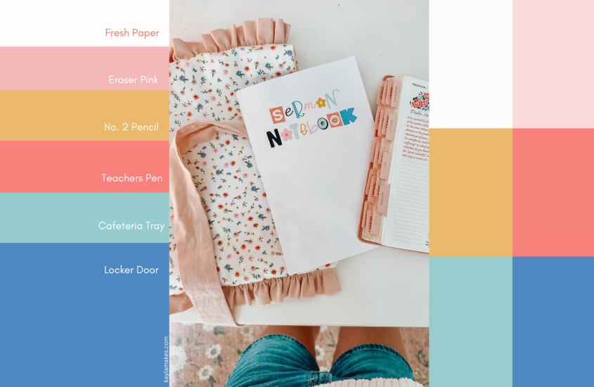 Back-to-School Color Palette Inspired by School Supplies