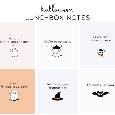 Fall Lunch Box Notes – 27 Printable Cards for Kids