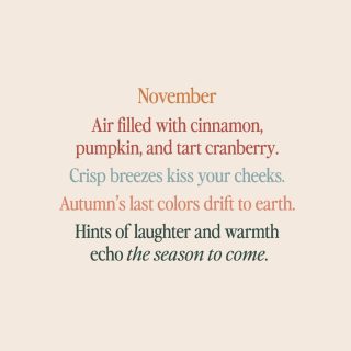 Happy November 🤎